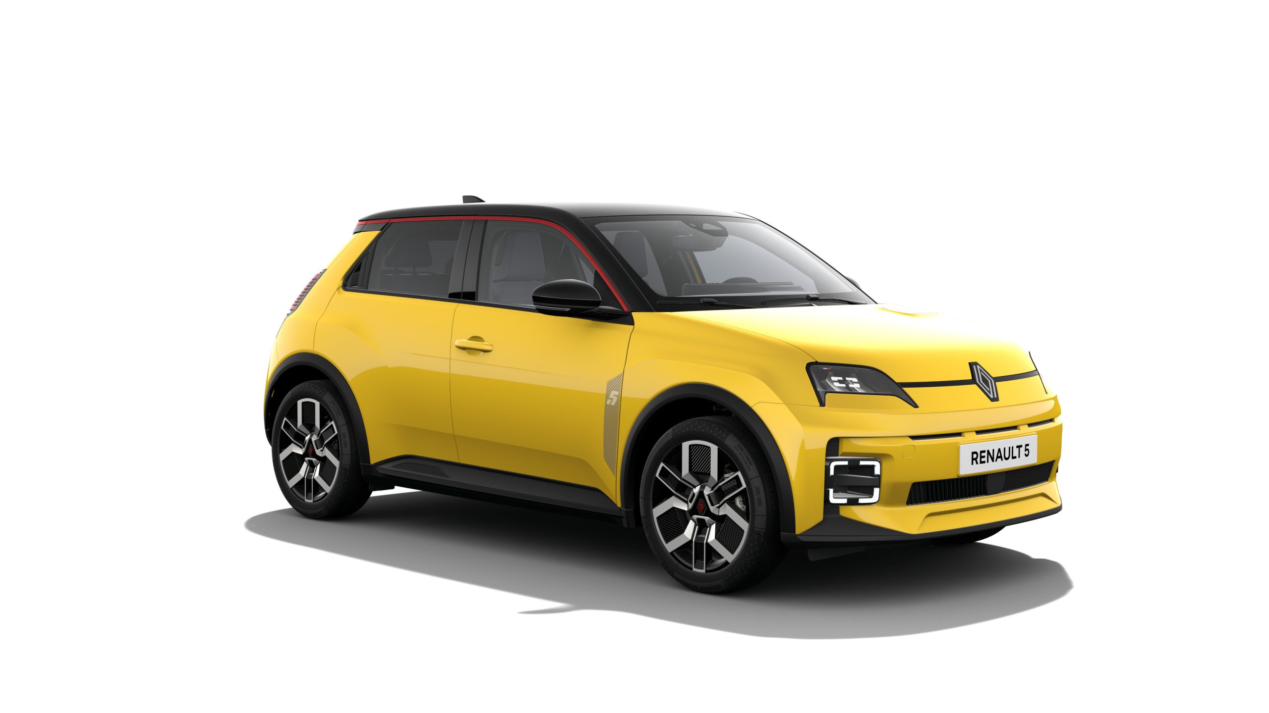Packshot do Renault 5 E-Tech elétrico
